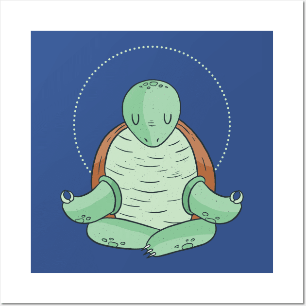 Turtle Yoga Wall Art by MajorCompany